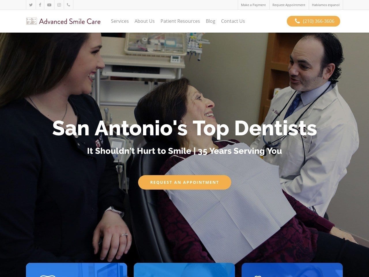 Advanced Smile Care Kboudi Jason V DDS Website Screenshot from advancedsmilecare.com