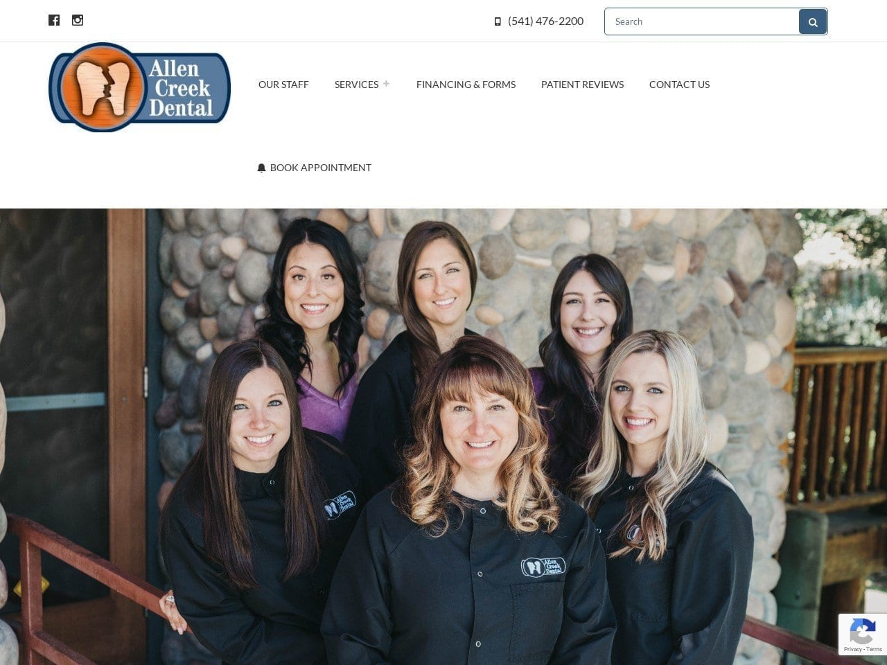 Allen Creek Dental Website Screenshot from allencreekdental.com