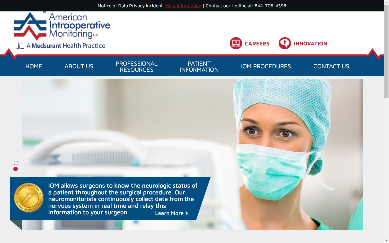 americanintraoperative.com screenshot