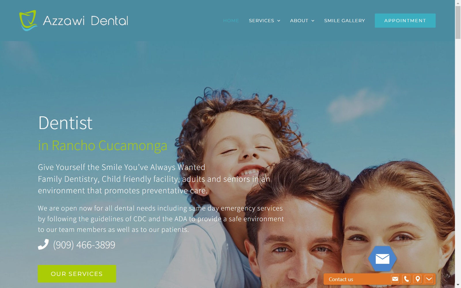 azzawidental.com screenshot