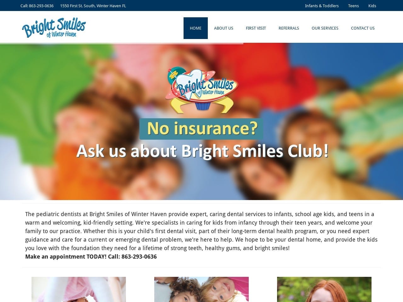 Dr. Kenneth B. Rogers DMD Website Screenshot from brightsmilesofwinterhaven.com