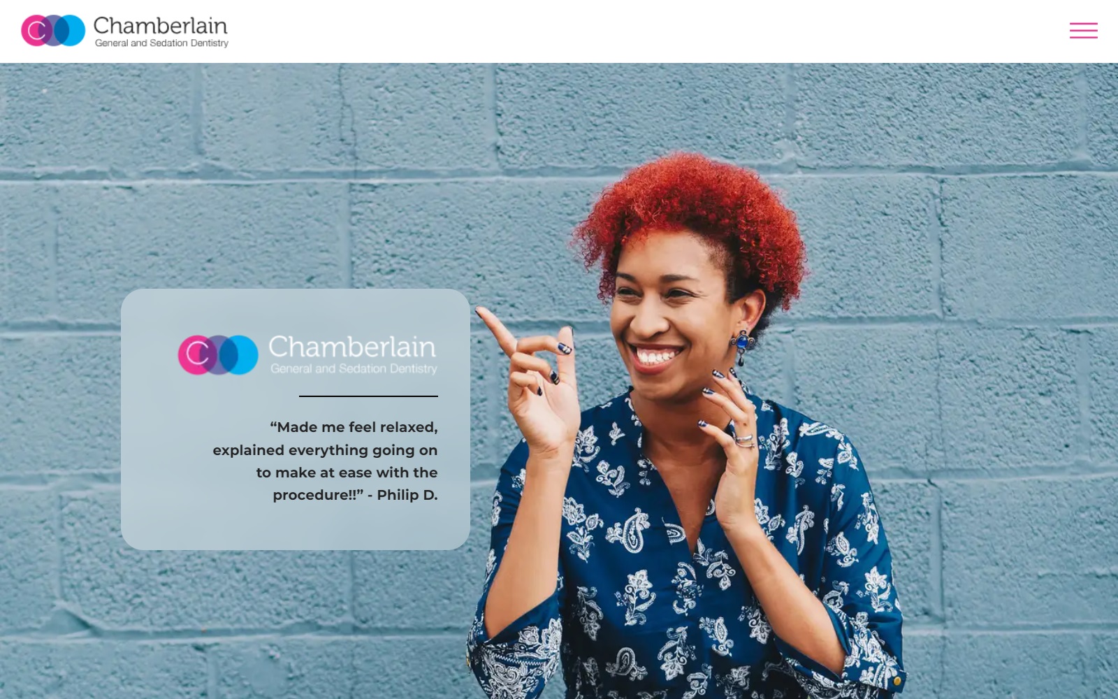 chamberlaindental.com screenshot