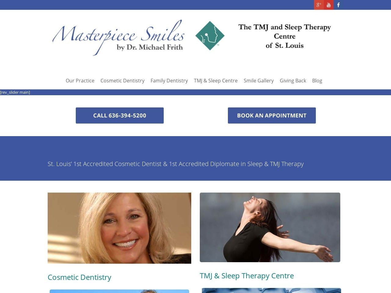 Dr. Tay Brown DDS Website Screenshot from drfrith.com