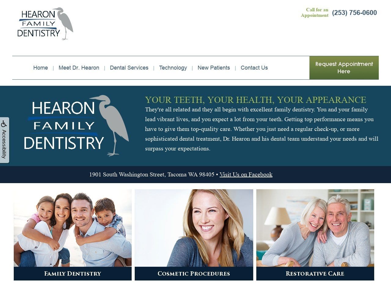 Hearon Jr Donald E DDS Website Screenshot from drhearondds.com