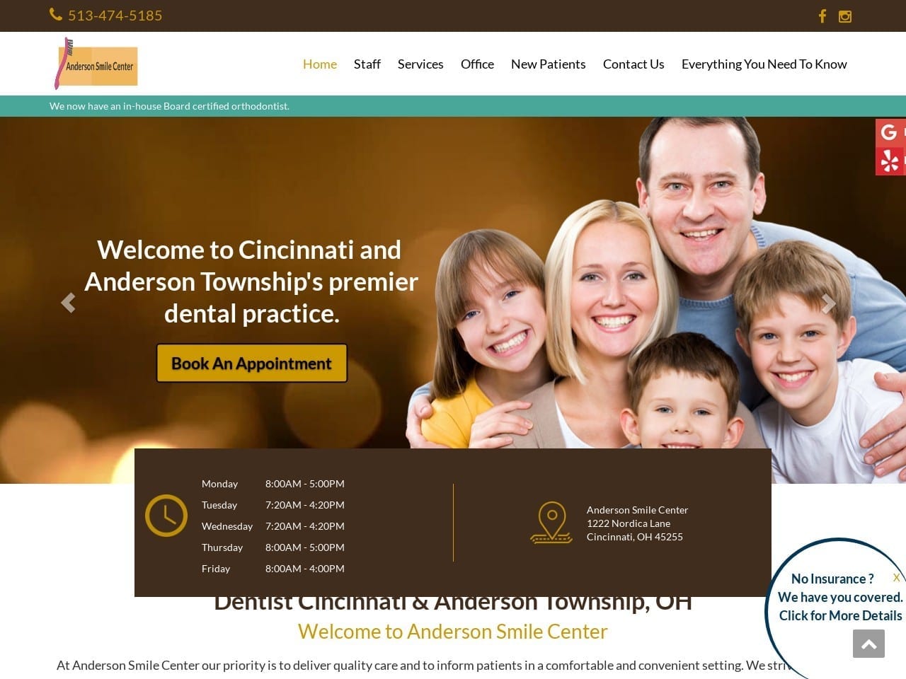 Ress Michael DDS Website Screenshot from drmichaelress.com