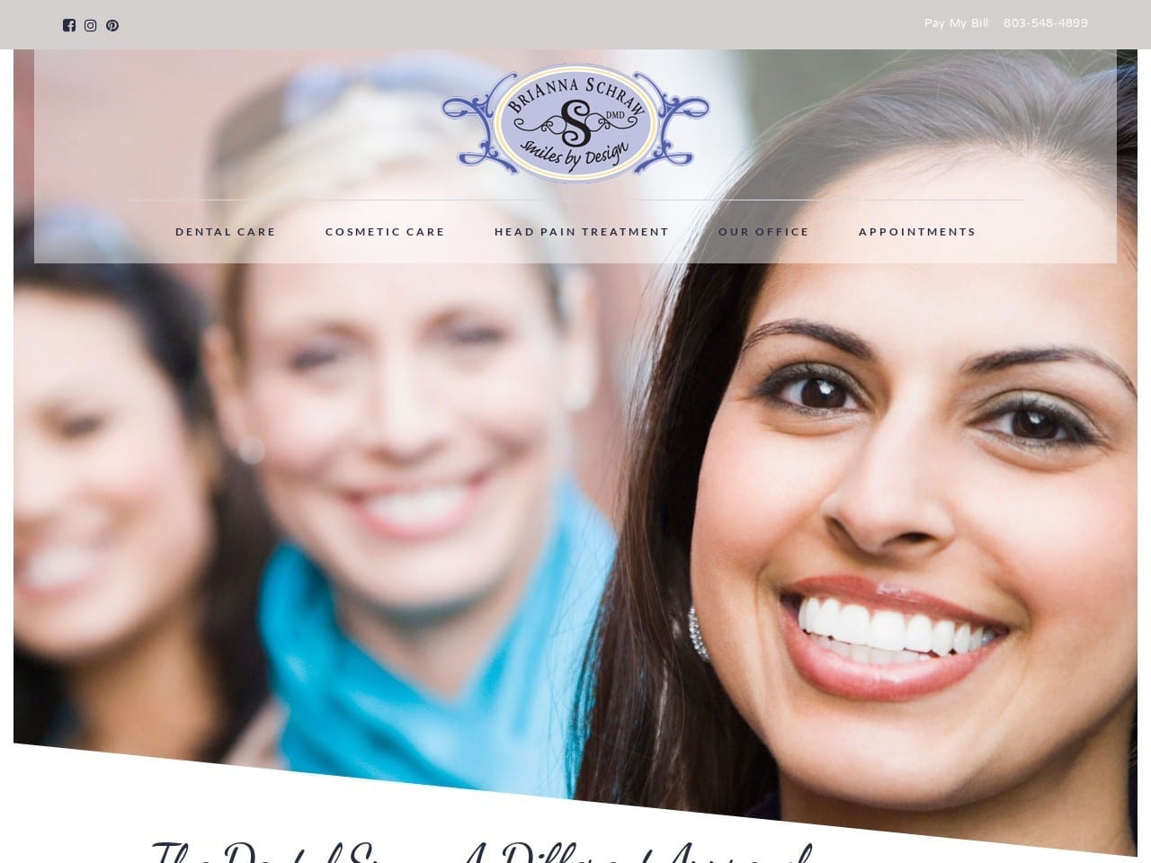 Dr. Brianna L. Schraw DMD Website Screenshot from drschraw.com