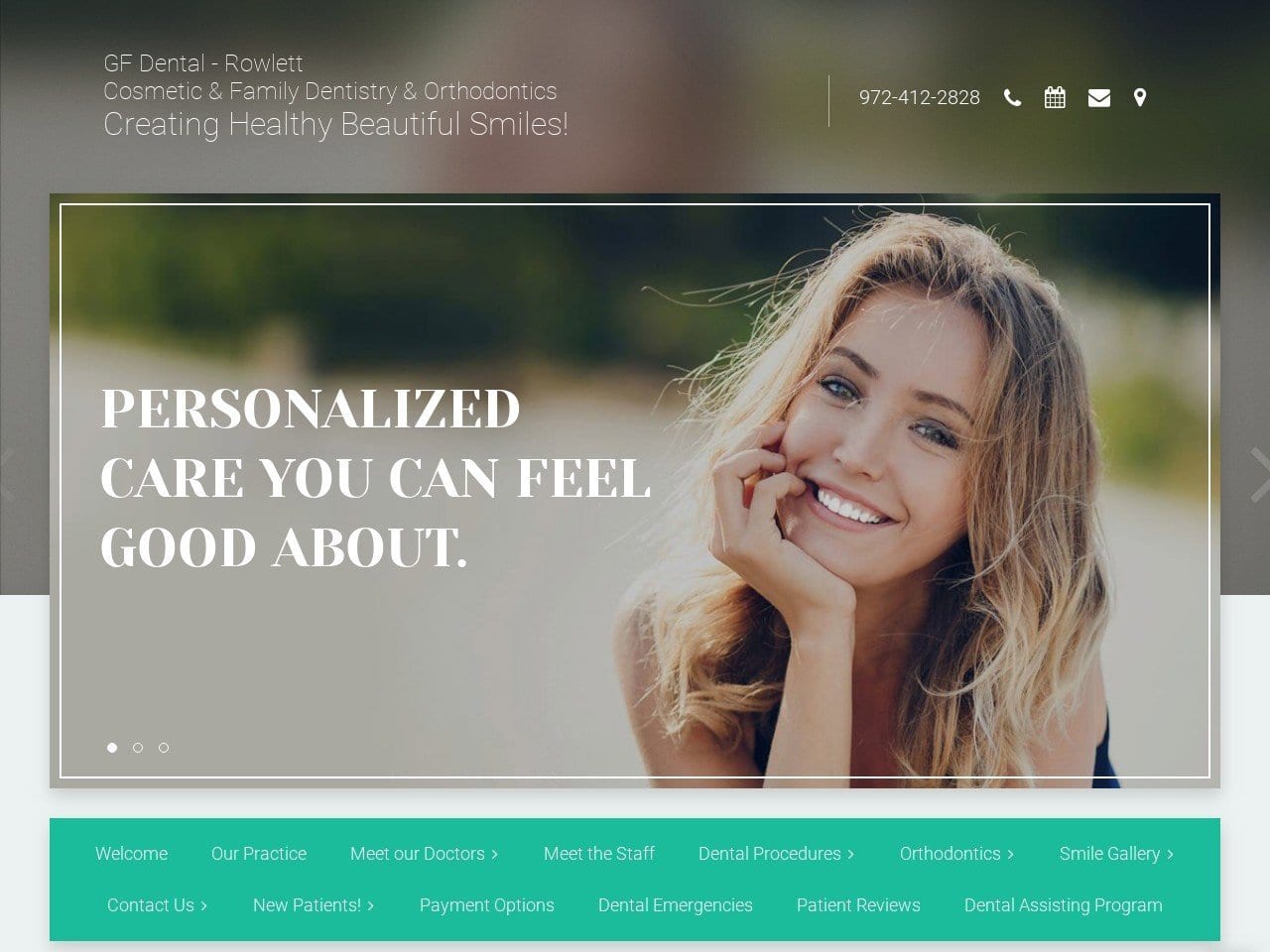 Dr. Elizabeth D. Williamson DDS Website Screenshot from gfdental.net