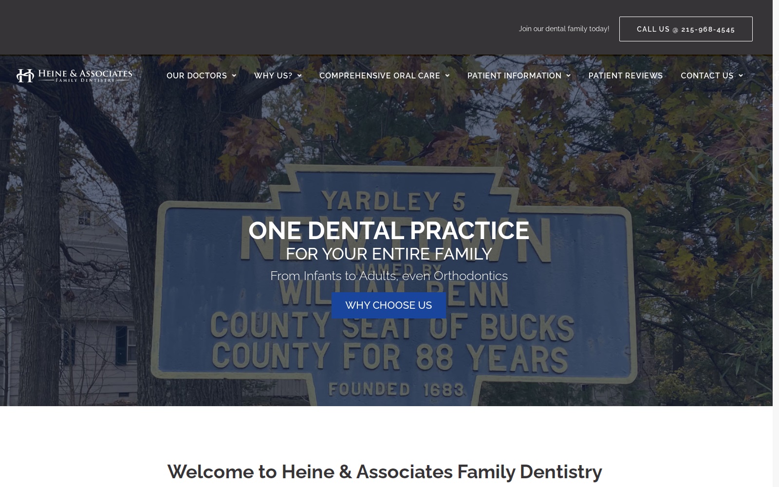 heinefamilydental.com screenshot