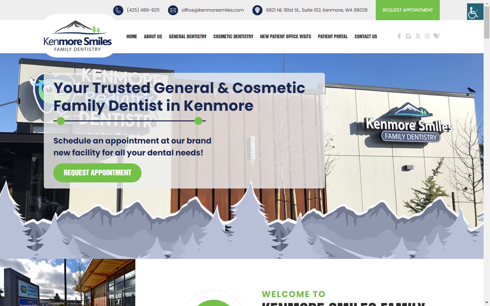 kenmoresmiles.com screenshot