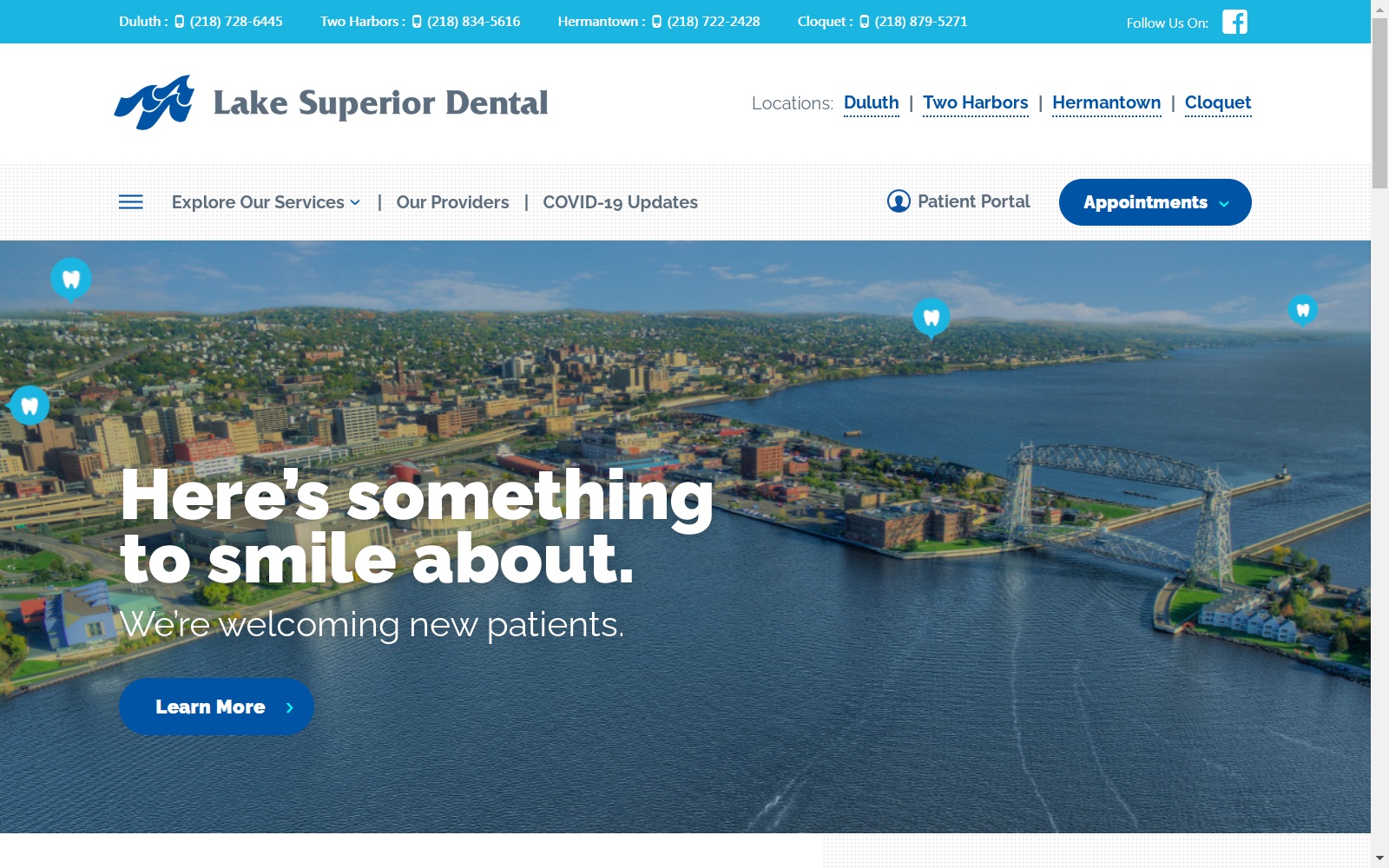 lakesuperiordental.com screenshot