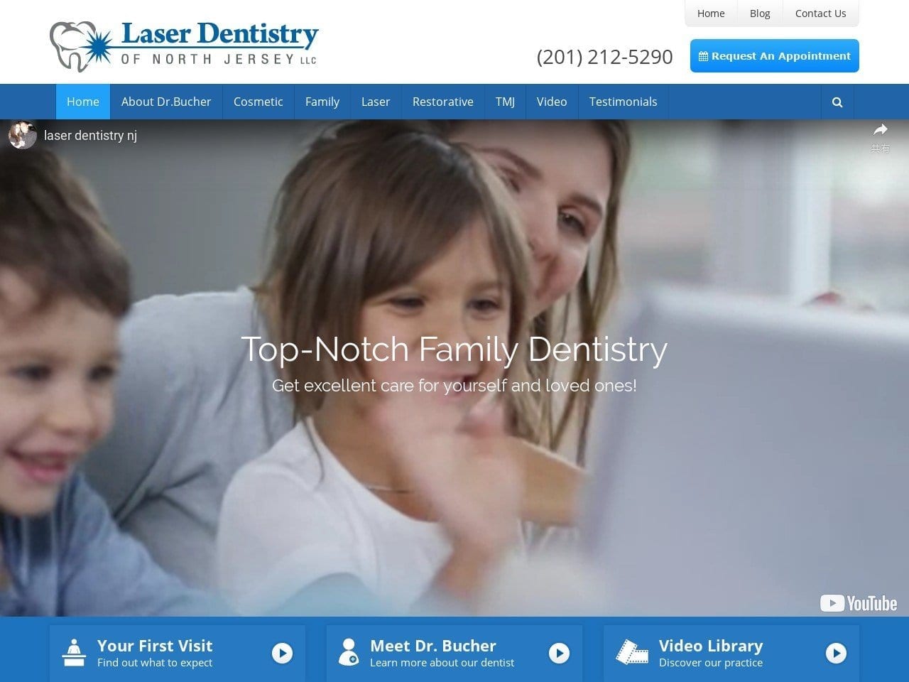 Laser Dentist Website Screenshot from laserdentistrynj.com