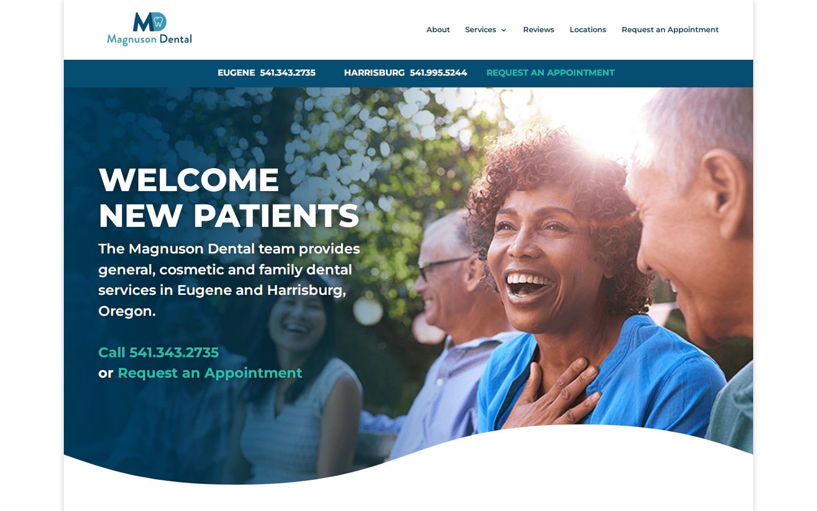 magnusondental.com screenshot