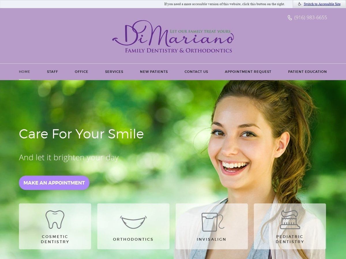 My Folsom Dentist Website Screenshot from myfolsomdentist.com