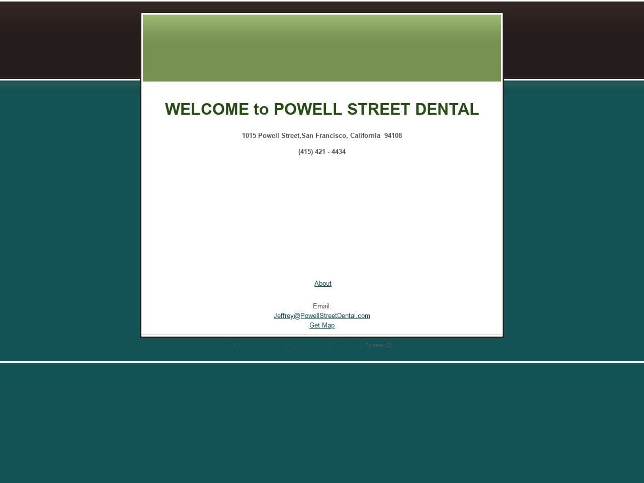 Powell Street Dental Website Screenshot from powellstreetdental.com