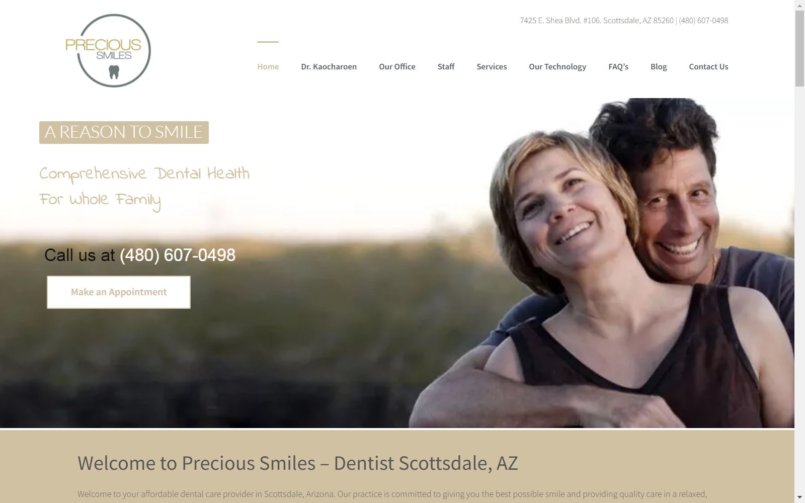 precioussmilesaz.com screenshot