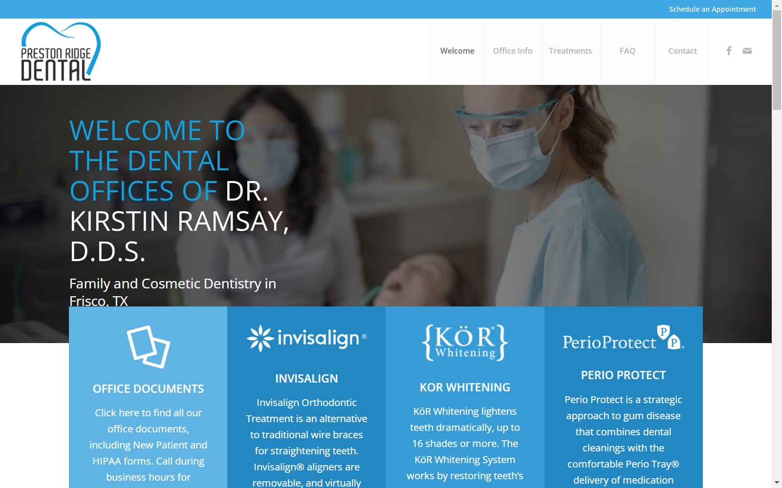 prestonridgedental.com screenshot