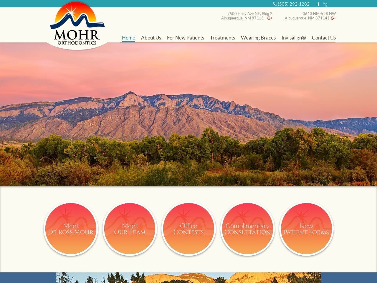 Smile Mohr Orthodontics Website Screenshot from smilemohr.com
