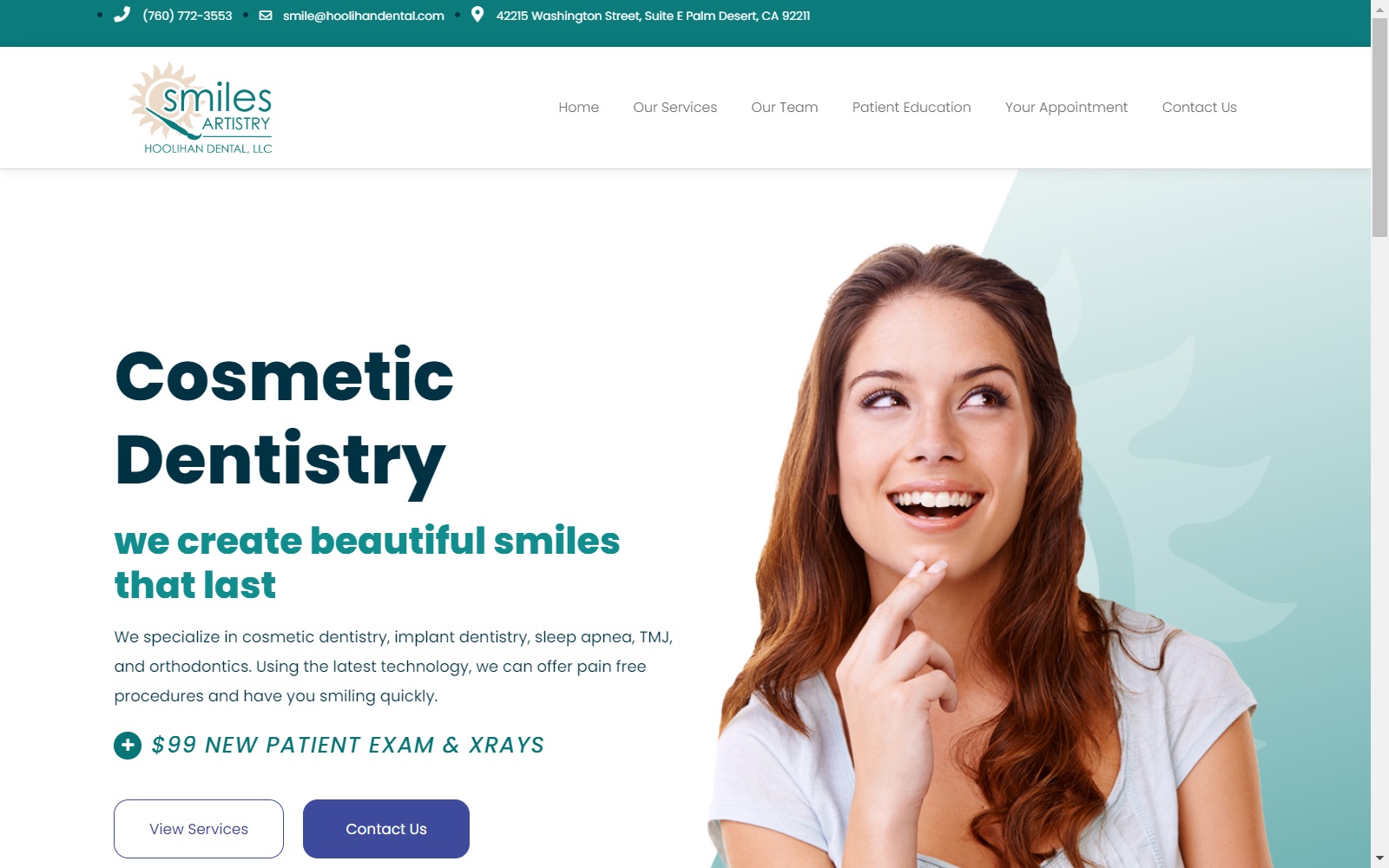 smilesartistry.com screenshot