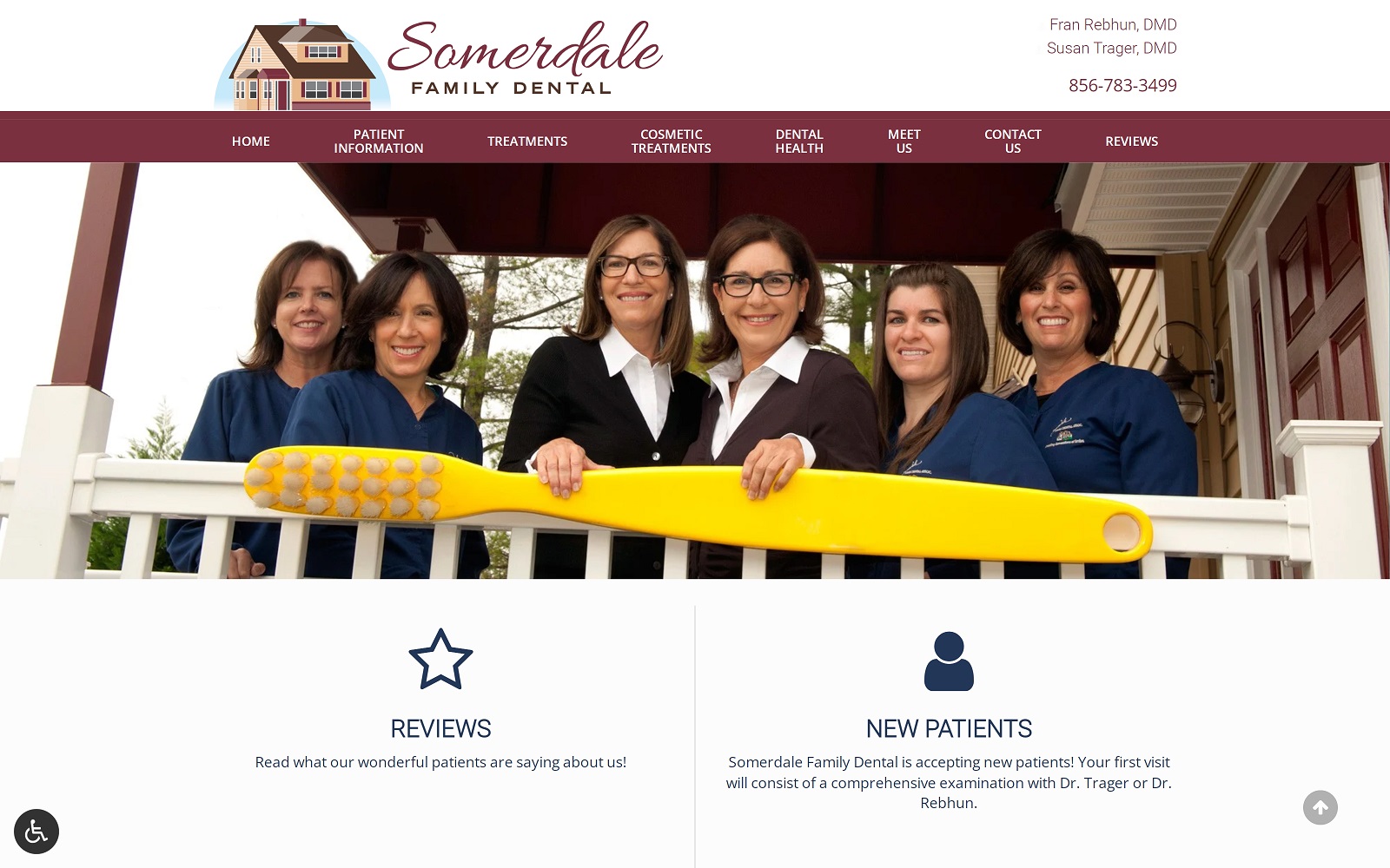 somerdalefamilydental.com screenshot