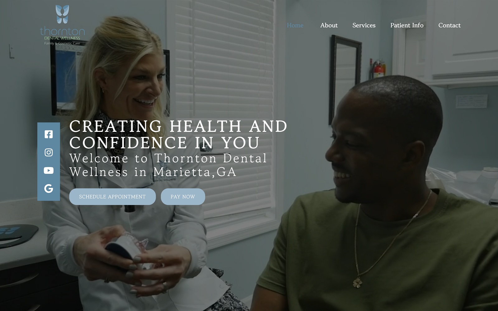 thorntondentalwellness.com screenshot