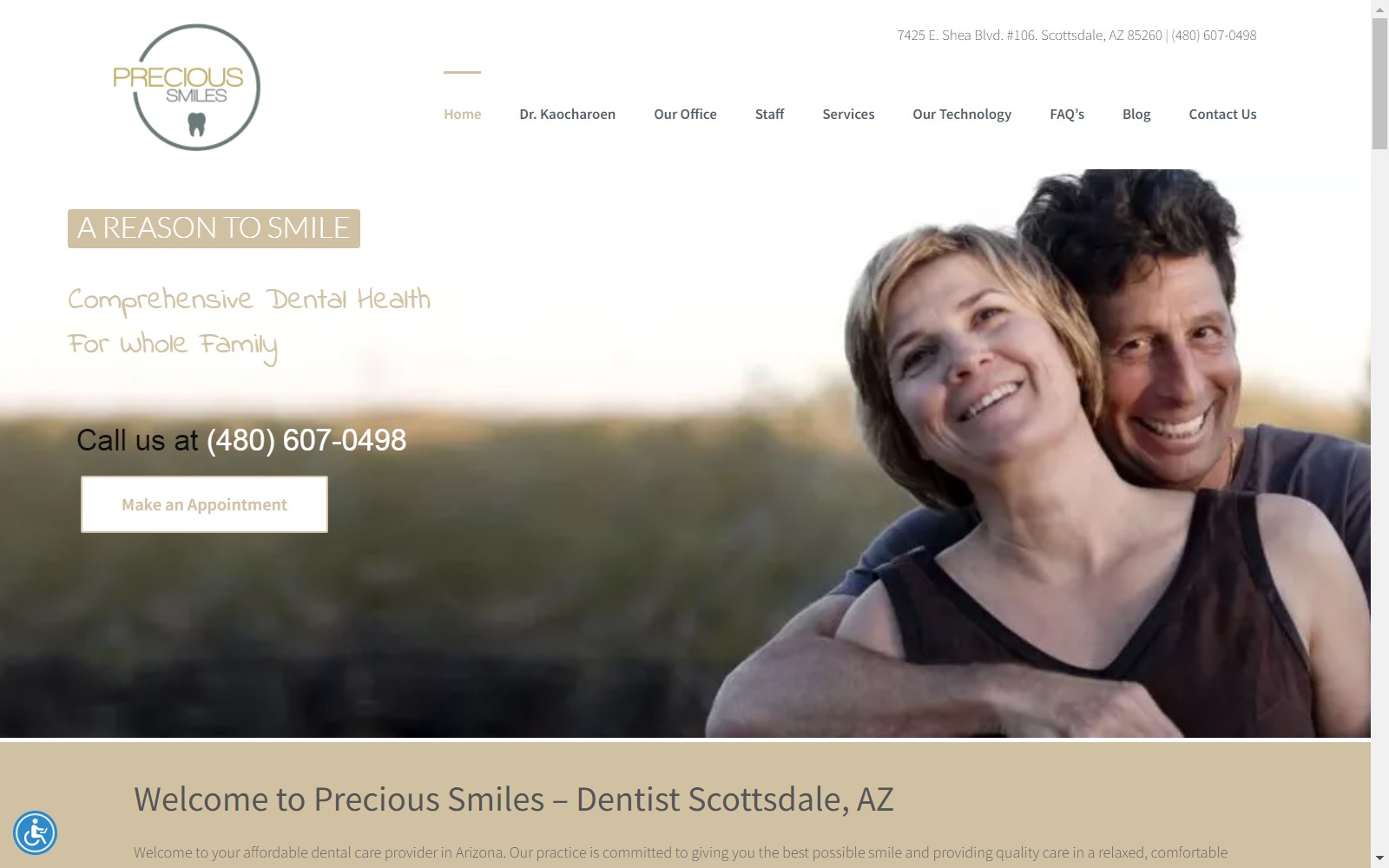 precioussmilesaz.com screenshot