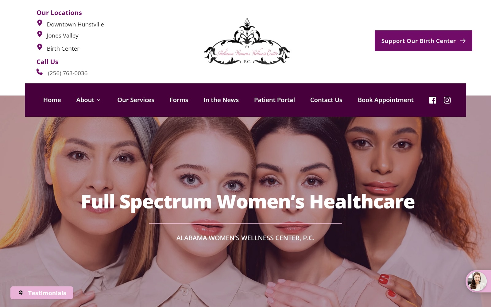 alabamawomenswellnesscenter.com screenshot